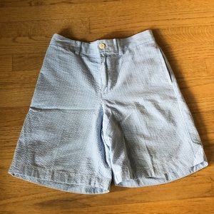 Vineyard vines boys seersucker blue shorts